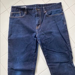 Banana Republic Navy Blue Straight Fit Denim Jeans